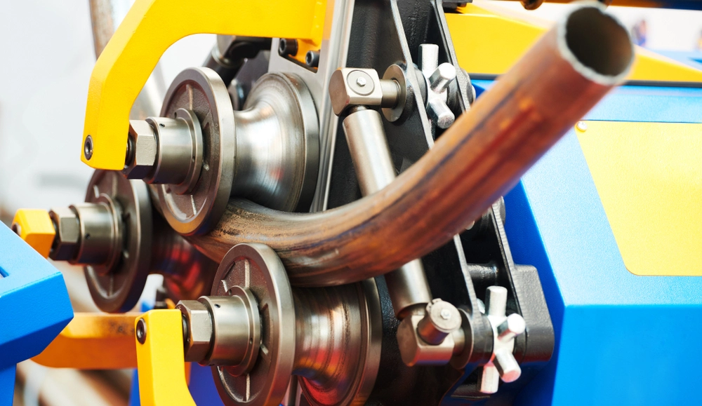 CNC Tube Bending Section at Teerham Industries manufacturing facility