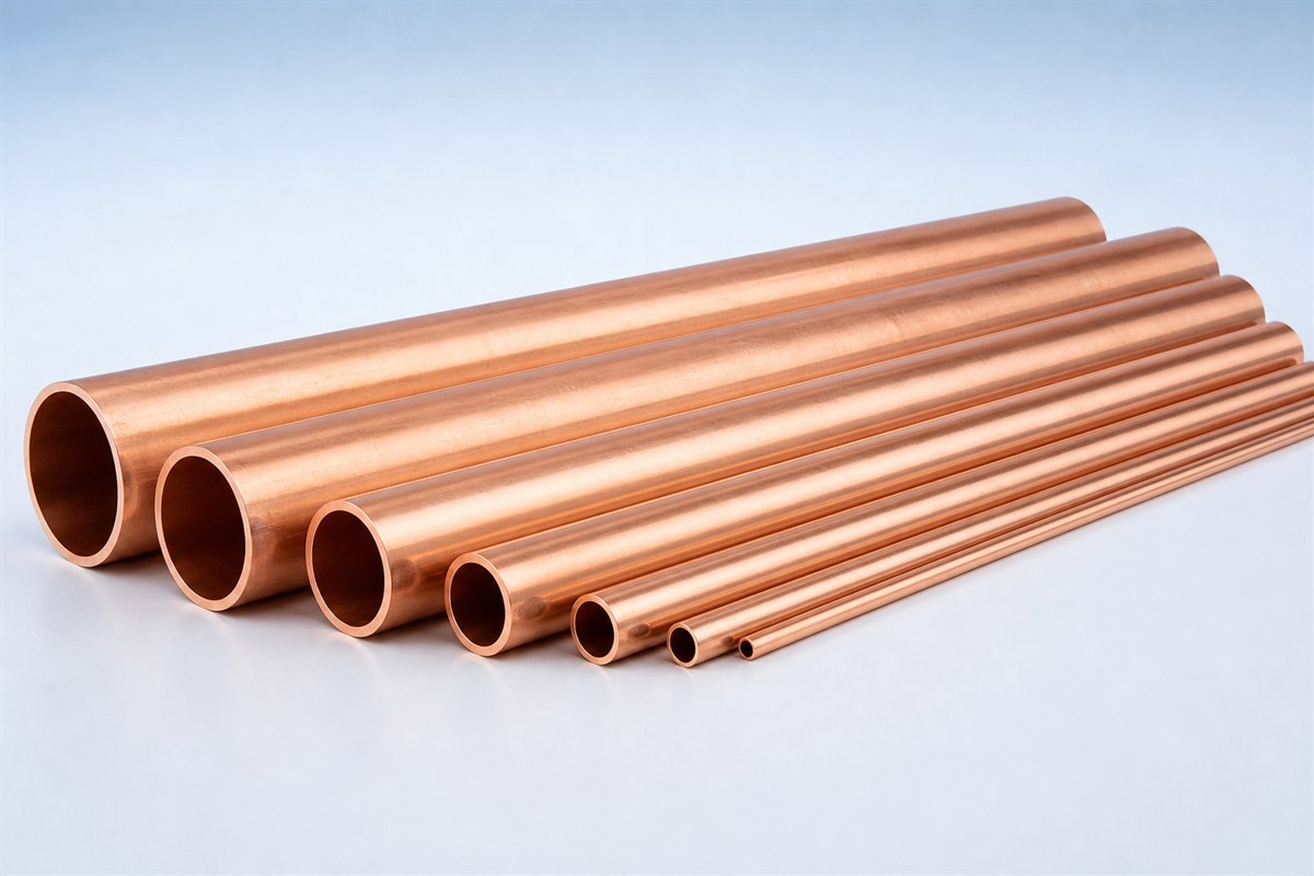 Seamless copper tubes for thermal and fluid-transfer applications
