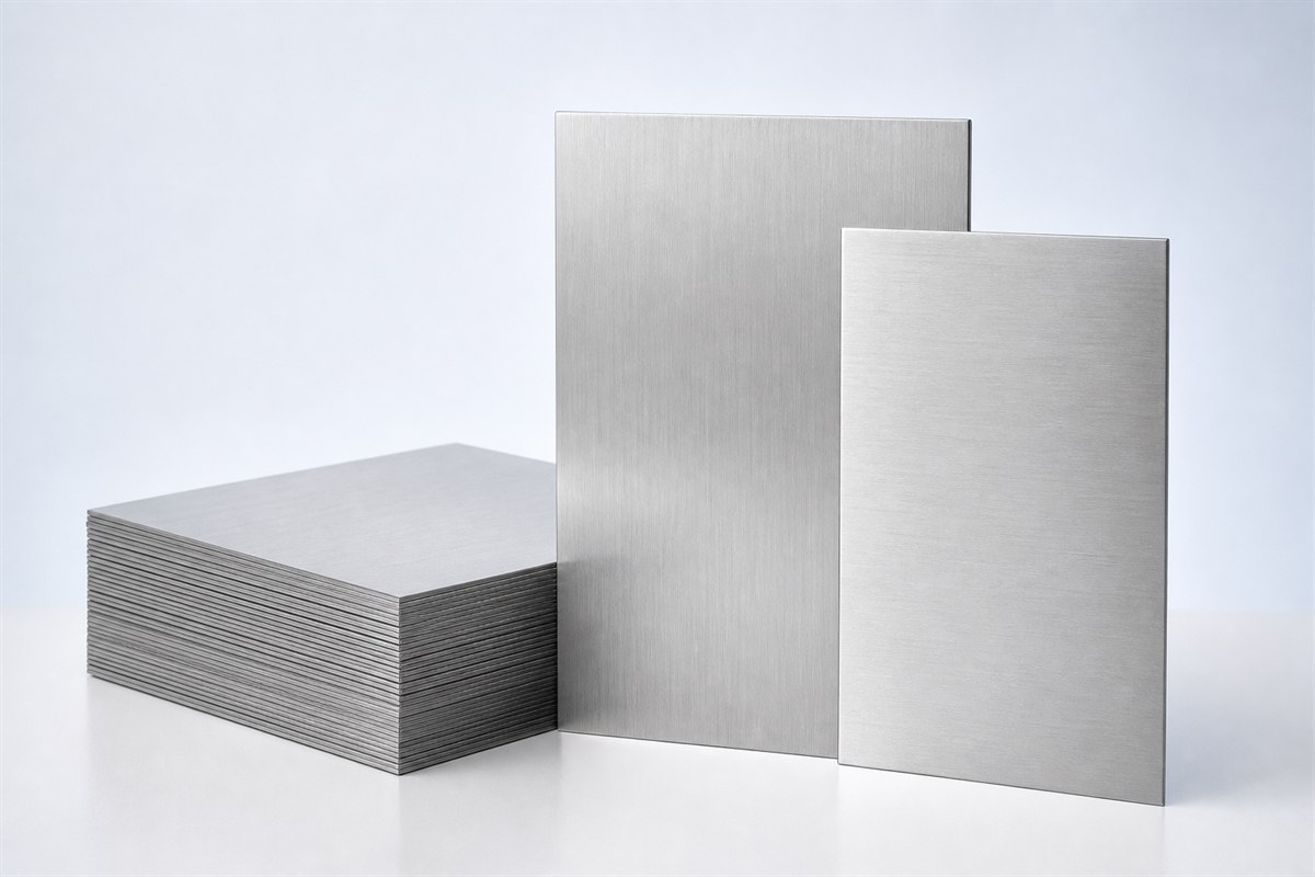 Brushed stainless steel sheets for corrosion-resistant components