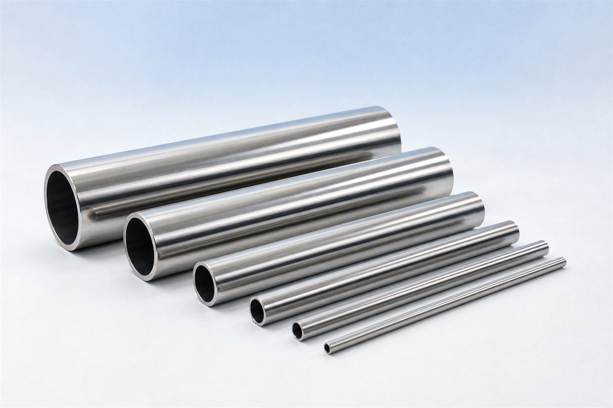 Polished stainless steel tubes for corrosion-resistant fabrication