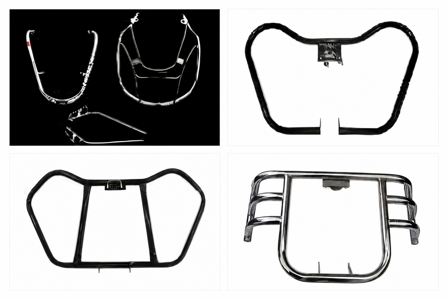 Four additional two-wheeler accessories in a two-by-two composition