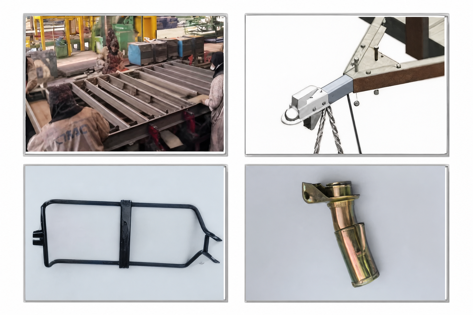 Four additional fabrication examples in a two-by-two composition