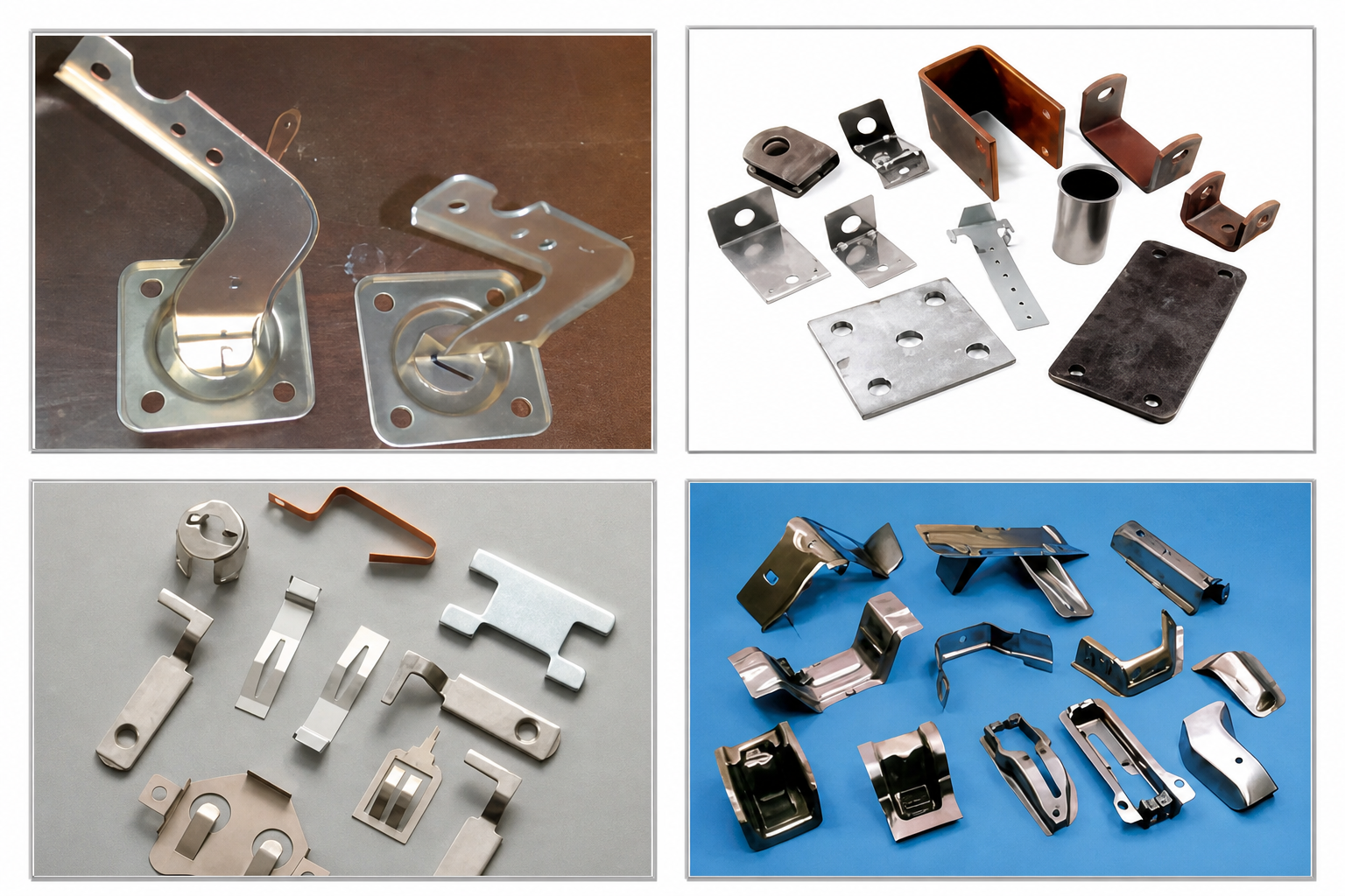 Four additional stamped-metal product groups in a two-by-two composition